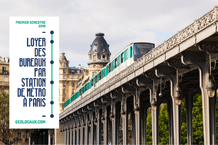 Loyers de bureaux selon les stations de métro à Paris - S1 2016