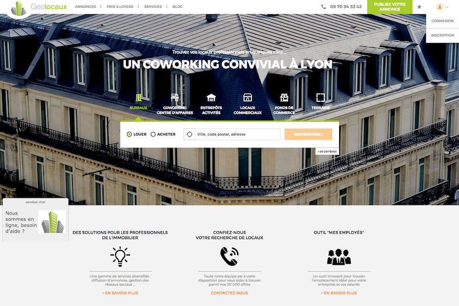 Geolocaux.com lance une nouvelle version de son site !